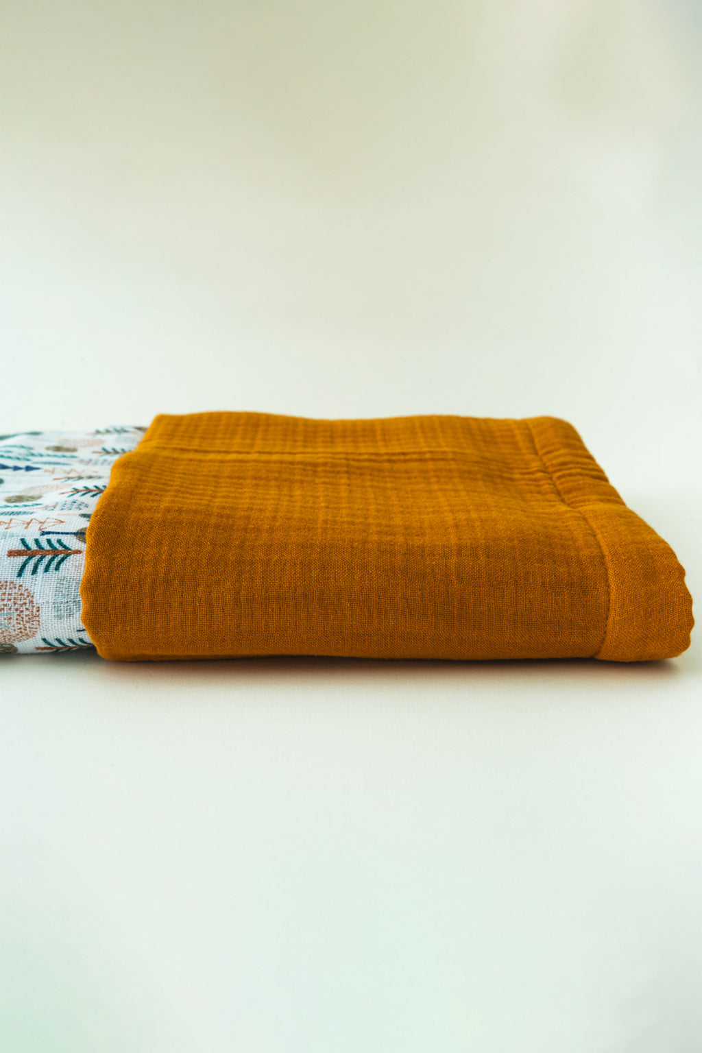 PINE TREE CRINKLE-MUSLIN BABY BLANKET