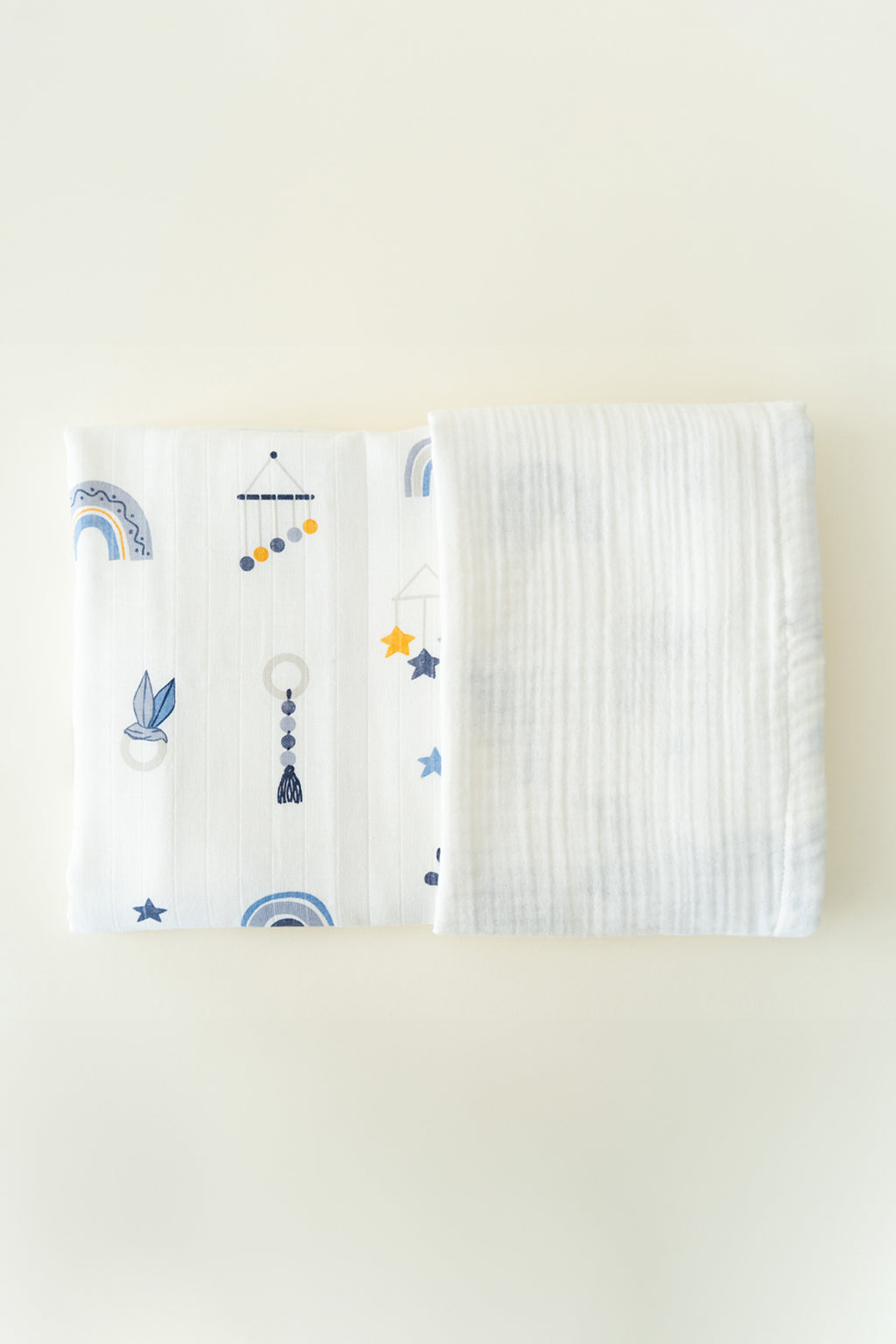 CLOUD CRINKLE-MUSLIN BABY BLANKET