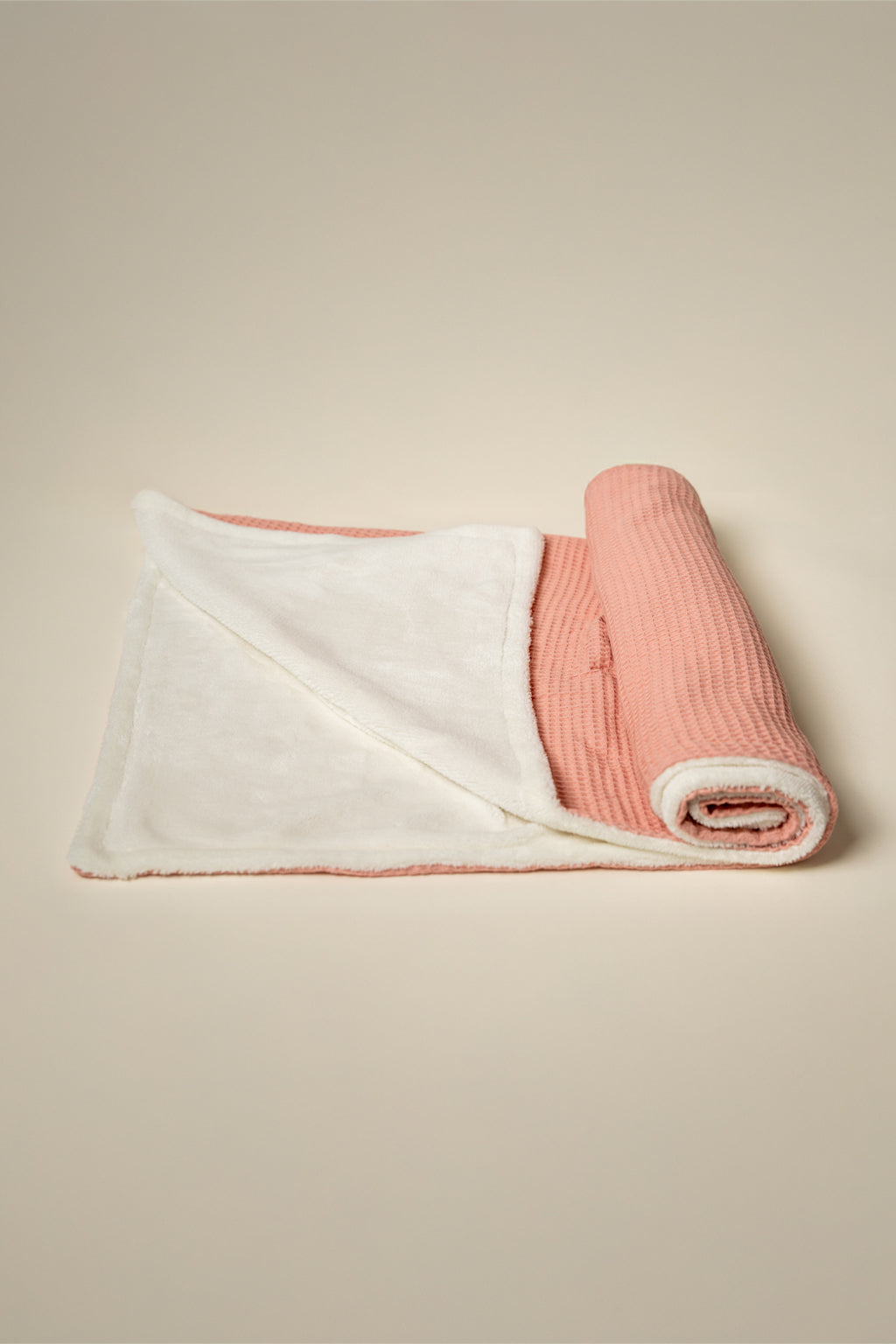 ROSY WAFFLE BABY BLANKET