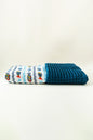 FISH WAFFLE-MUSLIN BABY BLANKET