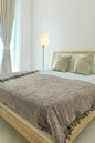 LATTE TEXTURED BEDSPREAD