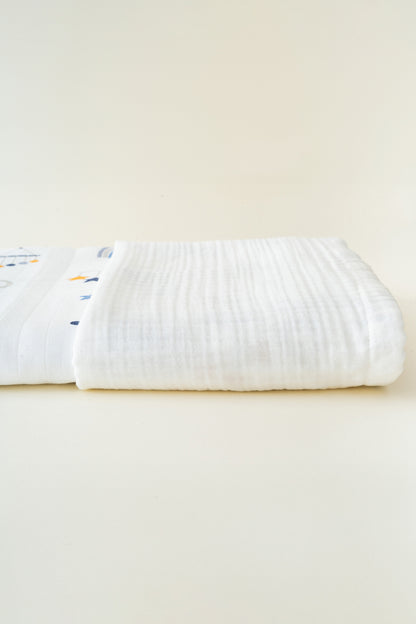 CLOUD CRINKLE-MUSLIN BABY BLANKET