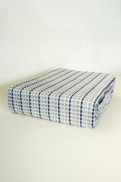 PASTEL STRIPE WAFFLE BEDSPREAD