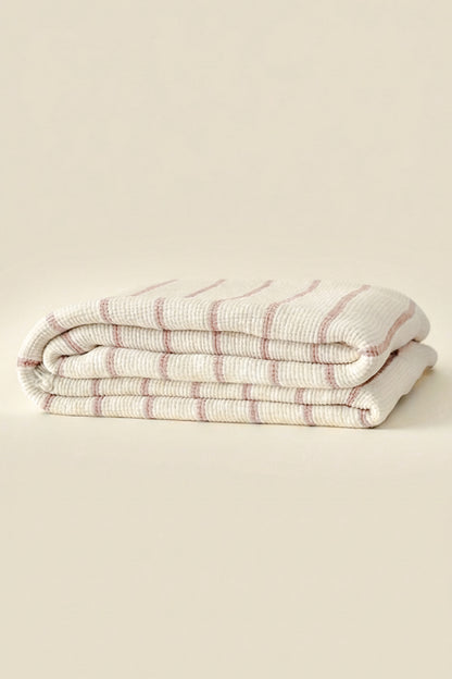 DUO BEIGE CRINKLE BED COVER