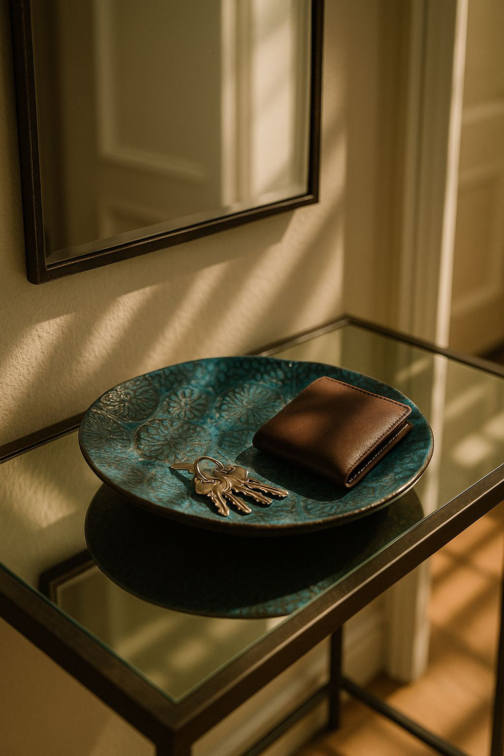 BLUE LACE CERAMIC BOWL