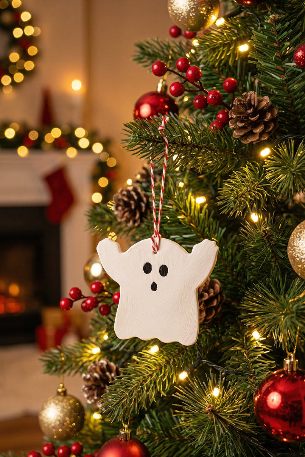 HANDCRAFTED CHRISTMAS TREE ORNAMENTS - SET of 7